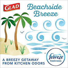 Load image into Gallery viewer, Glad ForceFlexPlus Tall Kitchen Drawstring Trash Bags - 13 Gallon Trash Bag, Febreze Beachside Breeze - 80 Count (Package May Vary)
