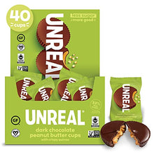 Load image into Gallery viewer, UNREAL Dark Chocolate Crispy Quinoa Peanut Butter Cups, 40 Count
