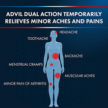 Load image into Gallery viewer, Advil Dual Action Coated Caplets with Acetaminophen, 250 Mg Ibuprofen and 500 Mg Acetaminophen Per Dose (2 Dose Equivalent) for 8 Hour Pain Relief - 2 Count x 50
