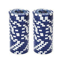 Load image into Gallery viewer, Brybelly Holo Inlay Poker Chips Heavyweight 14-Gram Clay Composite - Pack of 50 ($10 Blue)
