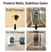 Load image into Gallery viewer, Wall Nanny Mini - Baby Gate Wall Protector (4 Pack - Made in USA) for Dog &amp; Pet Gates - Small Low-Profile Saver - Perfect in Doorways - Cups Protect &amp; Guard Walls from Kid Child Safety Pressure Gates
