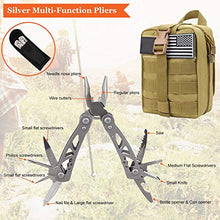 Load image into Gallery viewer, Monoki First Aid Survival Kit, 302Pcs Tactical Molle EMT IFAK Pouch Outdoor Gear EDC Emergency Survival Kits First Aid Kit Trauma Bag for Hiking Camping Hunting Car Travel or Adventures-Mud Yellow
