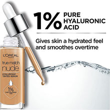 Load image into Gallery viewer, L'Oreal Paris True Match Nude Hyaluronic Tinted Serum Foundation with 1% Hyaluronic acid, Medium 4-5, 1 fl. oz.
