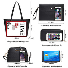 Load image into Gallery viewer, Soperwillton Handbag for Women Wallet Tote Bag Shoulder Bags Top Handle Satchel 5pcs Purse Set
