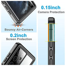 Load image into Gallery viewer, Temdan for Samsung Galaxy S22 Ultra Case Waterproof, Built in Screen Protector 360° Full Body Heavy Duty Shockproof IP68 Waterproof Galaxy S22 Ultra Case for Samsung S22 Ultra 5G 6.8 inch
