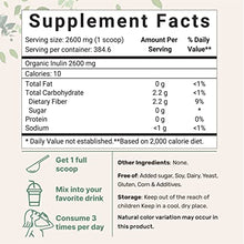 Load image into Gallery viewer, Organic Inulin FOS Powder (Jerusalem Artichoke), 2.2 Pounds (35 Ounce), Quick Water Soluble, Prebiotic Intestinal Support for Colon and Gut Health, Natural Fibers for Smoothie &amp; Drinks, Vegan Friendly
