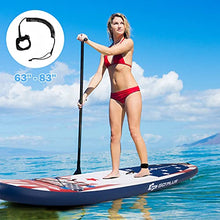 Load image into Gallery viewer, Goplus Inflatable Stand up Paddle Board iSUP Cruiser 6" Thickness iSUP Package w/3 Fins Thuster, Adjustable Paddle, Pump Kit and Carry Backpack (Stars and Stripes, 11 FT)
