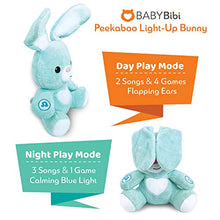 Load image into Gallery viewer, Singing Easter Bunny Stuffed Animal - Interactive Soft Stuffed Peekaboo Bunny Plush, 16 inches Tall Singing Peek a Boo Animal Toy. for Ages 6 Months to 5 Year Old

