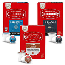 Load image into Gallery viewer, Community Coffee Variety Pack 72 Count Coffee Pods, Medium, Dark Roast and Flavored, Compatible with Keurig 2.0 K-Cup Brewers, 24 Count (Pack of 3)
