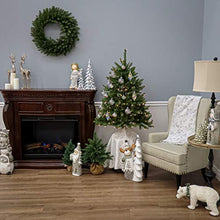 Load image into Gallery viewer, National Tree Company Artificial Mini Christmas Tree, Green, Dunhill Fir, Includes Stand, 4.5 Feet
