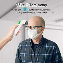 Load image into Gallery viewer, Touchless Thermometer-Forehead Thermometer with Fever Alarm and Memory Function – Ideal for Babies, Infants, Children, Adults, Indoor, and Outdoor Use
