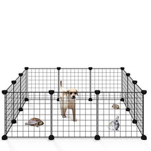 Load image into Gallery viewer, ALLISANDRO Small Pet Playpen, Small Animal Cage for Indoor Outdoor Use, Portable Metal Wire Yard Fence for Small Animal, Puppy, Kitten, Guinea Pigs, Bunny, Turtle, Hamster, 12 Panels, 13.8x13.8 Inches
