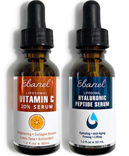Load image into Gallery viewer, Ebanel Vitamin C Serum Hyaluronic Acid Serum for Face - Ultimate Anti Aging Serum Set - Deep Hydrating, Visibly Plump, Firm &amp; Smooth Skin, Brighten &amp; Even Skin Tone, Reduce Redness &amp; Inflammation
