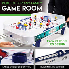 Load image into Gallery viewer, Franklin Sports Table Top Rod Hockey Game Set - Perfect Hockey Toy + Gameroom Game for Kids + Family - Mini Tabletop Rod Hockey Board + Pucks Included
