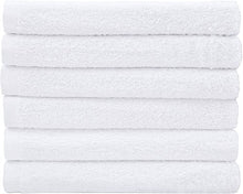 Load image into Gallery viewer, Utopia Towels Cotton White Washcloths Set - Pack of 24 - 100% Ring Spun Cotton, Premium Quality Flannel Face Cloths, Highly Absorbent and Soft Feel Fingertip Towels
