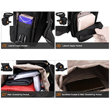 Load image into Gallery viewer, MAXTRA Military Tactical Drop Leg Bag Tool Fanny Thigh Pack Leg Rig Utility Pouch Paintball Airsoft Motorcycle Riding Thermite Versipack, Black
