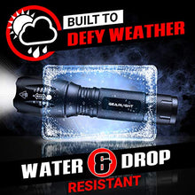 Load image into Gallery viewer, GearLight LED Flashlight Pack -2 Bright, Zoomable Tactical Flashlights with High Lumens and 5 Modes for Emergency and Outdoor Use -Camping Accessories -S1000

