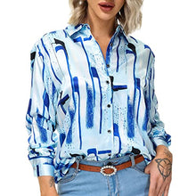 Load image into Gallery viewer, Masoudka Blouses for Women Fashion 2022 Long Sleeve Trendy Button Down Shirts Blouses and Tops for Women XS-3XL 030807-XS
