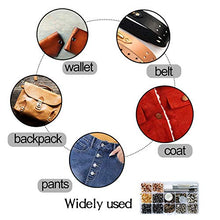 Load image into Gallery viewer, Jupean 458 Pieces Leather Kits, Leather Working Tools, Leathercraft Tools and Supplies with Instruction, Tool Holder, Leather Stamps Set, Prong Punch, Hole Hollow Punch for Leather Craft Working

