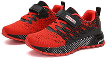 Load image into Gallery viewer, KUBUA Kids Sneakers for Boys Girls Running Tennis Shoes Lightweight Breathable Sport Athletic Red
