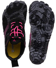 Load image into Gallery viewer, JOOMRA Women's Trail Running Minimal Shoes Camping Trekking Toes Ladies Hiking Glove Workout Treadmil Sneaker Barefoot Walking Footwear Red Size 11
