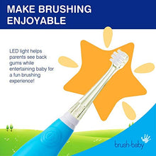Load image into Gallery viewer, Brush Baby BabySonic Infant and Toddler Electric Toothbrush for Ages 0-3 Years - Smart LED Timer and Gentle Vibration Provide a Fun Brushing Experience - Includes 2 Sensitive Brush Heads - Pink
