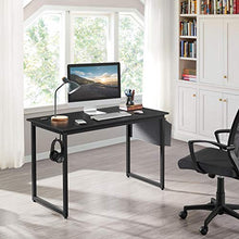 Load image into Gallery viewer, Yaheetech Home Office Desk &amp; Chair Set/Ergonomic Black Mesh Computer Chair and 47" Computer Desk with Storage Bag &amp; Headphone Hook/Adjustable Rolling Swivel Chair/Indusrtal Workstation for Small Space
