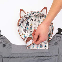 Load image into Gallery viewer, Infantino Cuddle Up Ergonomic Carrier, Face-in Front Carry &amp; Back Carry with Removable Character Canopy Hood - Fox
