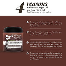 Load image into Gallery viewer, artnaturals Argan Hair Mask Conditioner - (8 Oz/226g) - Deep Conditioning Treatment - Organic Jojoba Oil, Aloe Vera &amp; Keratin - Repair Dry, Damaged, Color Treated, Natural Hair Growth - Sulfate Free
