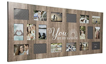 Load image into Gallery viewer, GALLERY SOLUTIONS Rustic 18 Opening Distressed You Are My Sunshine Collage Frame
