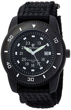 Load image into Gallery viewer, Smith &amp; Wesson Men's Commando Watch with 3ATM/Japanese Movement/Stainless Steel Caseback/Glowing Hands/Nylon Strap, 45mm, Black
