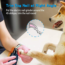 Load image into Gallery viewer, Casfuy Dog Nail Grinder Upgraded - Professional 2-Speed Electric Rechargeable Pet Nail Trimmer Painless Paws Grooming &amp; Smoothing for Small Medium Large Dogs &amp; Cats (Dark Blue)
