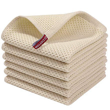 Load image into Gallery viewer, Homaxy 100% Cotton Waffle Weave Kitchen Dish Towels, Ultra Soft Absorbent Quick Drying Cleaning Towel, 13x28 Inches, 4-Pack, Mixed Color
