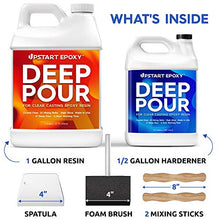 Load image into Gallery viewer, Upstart Epoxy Bundle - 2" Deep Pour Epoxy Resin 1.5 Gallon &amp; Mica Powder 25pc Set of Pigments

