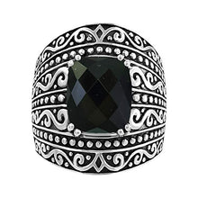 Load image into Gallery viewer, Effy 925 Sterling Silver Onyx Ring, 3.9 TCW IRS0H136XX
