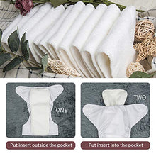 Load image into Gallery viewer, ALVABABY Baby Cloth Diapers One Size Adjustable Washable Reusable for Baby Girls and Boys 6 Pack with 12 Inserts 6BM98
