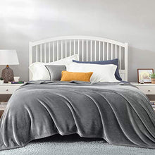 Load image into Gallery viewer, Bedsure Fleece Blanket King Size Ash Grey Lightweight King Blanket Super Soft Cozy Microfiber Blanket
