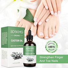 Load image into Gallery viewer, Organic Castor Oil, Castor Oil for Hair Growth Eyelashes Eyebrows, 100% Pure Cold Pressed Castor Oil for Eyelashes,Hair Growth,Beard,Body,Face, Skin Care,Healthy Nail,FREE Mascara Brush &amp; Tube (4oz)
