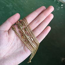 Load image into Gallery viewer, GOLD IDEA JEWELRY Luxurious Miami Cuban Link Chain Heavy 14k Gold Plated Stainless Steel Looks Like Solid Gold 18"-30" (22, 4mm)
