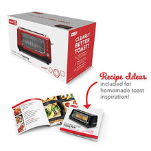 Load image into Gallery viewer, Dash Clear View Toaster: Extra Wide Slot Toaster with See Through Window - Defrost, Reheat + Auto Shut Off Feature for Bagels, Specialty Breads &amp; other Baked Goods - Red

