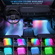 Load image into Gallery viewer, DR.CAR Interior Car Lights, RGBIC Car LED Lights with APP &amp; Remote Control, 16 Million Colors, Music Sync, Timing Function, Two-Lines Design 72 LED Lights for Car, DC 12V
