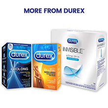 Load image into Gallery viewer, Condoms, Ultra Thin Lubricated Natural Latex, Durex Invisible Condoms, 8 Count - Ultra Sensitive, Lubricated, Transparent
