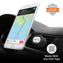 Load image into Gallery viewer, Kenu Airframe Magnetic Phone Car Mount for Air Vent - Portable Mobile Holder - 360 Degree Rotation - 6 Powerful Magnets with 1 Reusable Steel Plate - Use with Latest iPhones, Samsungs, and Androids
