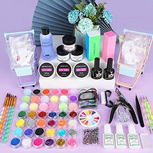 Load image into Gallery viewer, Morovan Acrylic Nail kit Acrylic Powder and Liquid Set With Glitter Acrylic Nail Brush Nail Tips Acrylic Nail Supplies for Acrylic Nails Extension Starter Kit
