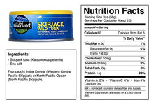 Load image into Gallery viewer, Wild Planet Skipjack Wild Tuna, Sea Salt, Keto and Paleo, 3rd Party Mercury Tested, 5 Ounce (Pack of 12)
