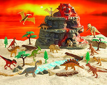 Load image into Gallery viewer, Animal Zone Dinosaur Figure Mountain Playset, for Ages 3-6, 30 Pieces
