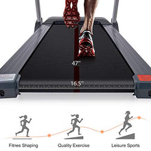 Load image into Gallery viewer, Merax Folding Electric Motorized Running Treadmill, Jogging Walking Machine with Bluetooth Function, Speakers, 15 Preset Programs, Incline Adjustment and Downloadable Sports App (Black)
