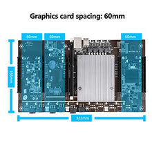 Load image into Gallery viewer, HUAXUCHENG BTC-X79-5 Card Mining Machine Motherboard, 5 PCI-E 3.0 Graphics Slot with 4GB ddr3 128GB MSATA, Support 3060 GPU Mining Rig
