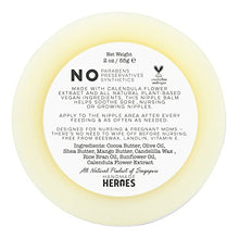Load image into Gallery viewer, 100% Natural &amp; Vegan Nipple Balm with Calendula Extract, Nipple Cream for Cracked Nipples and Growing Breast Feeding Nipples, 2oz
