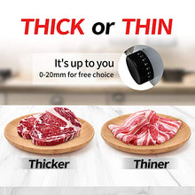 Load image into Gallery viewer, Meat Slicer, Electric Deli Food Slicer with Removable Stainless Steel Blade, Food Pusher, Adjustable Thickness Slicer Machine Precisely for Cheese Bread Fruit, Safe for Household Commercial Use
